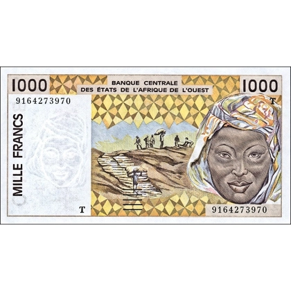 Togo - 1000 Francs - (19)91 - P811Ta - B116Ta