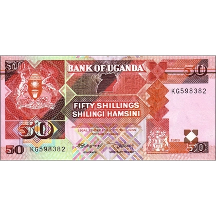 Uganda - 50 Shillings - 1989 - P30b - B134c