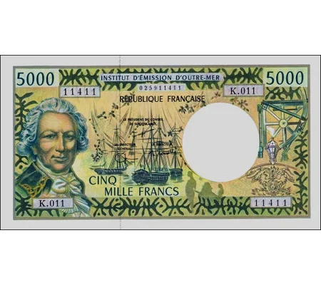 5.000 Francs - ND(2005) - P3G - B103g - Unc