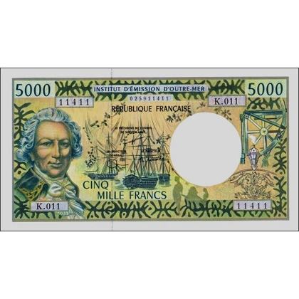 French Pacific Territories - 5.000 Francs - P3G - B103g