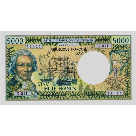 5.000 Francs - ND(2005) - P3G - B103g - Unc