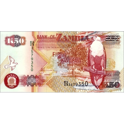Zambia - 50 Kwacha - 2007 - P37f - B138g