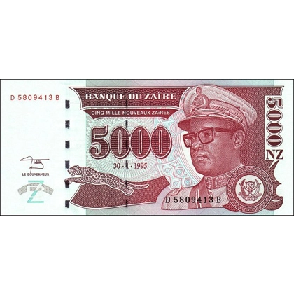 Zaire - 5.000 N.Zaires - 1995 - P68 - B146
