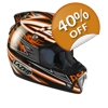 LAZER Helmet model 'MX6 TRIBAL-X'
