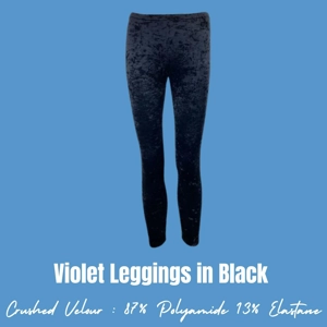 Violet Leggings in Crushed Velour