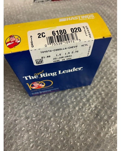 Hastings Toyota 4AGE Corolla   piston ring set - 81.5mm