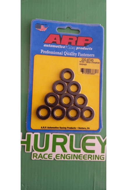 ARP 200-8745 M10 ID .750 OD chamfered black oxide washer set