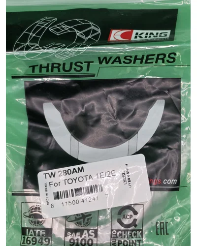 King Toyota 4EFE 4EFTE thrust washer set
