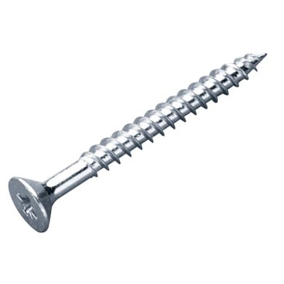 6G Twin Thread Woodscrews BZP title=