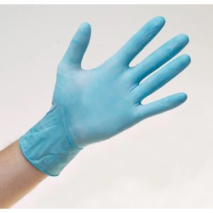 Blue Nitrile Powder Free Gloves box of 100