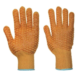 A130 - Yellow Criss Cross Gloves