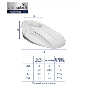 Chemsplash Overshoe Type PB 6B - Style No. 2560 (BOX OF 200 PAIRS)