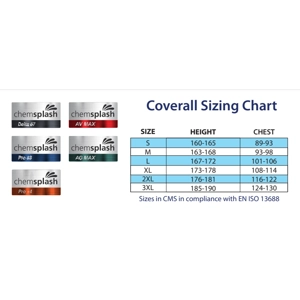 Chemsplash Delta 67 Coverall - Type 5B/6B - White - Style No. 2792 (BOX OF 100)