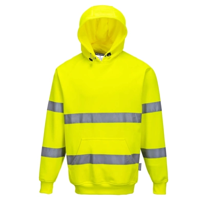 B304 Hi-Vis Hooded Sweatshirt Portwest title=