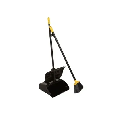 Heavy Duty Long Handled Dustpan & Brush title=