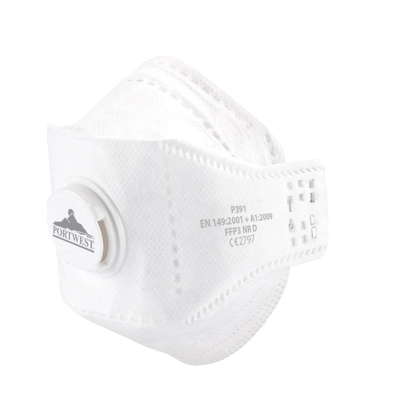 P391 - EAGLE FFP3 Valved Dolomite Fold Respirator (Box Of 10) title=