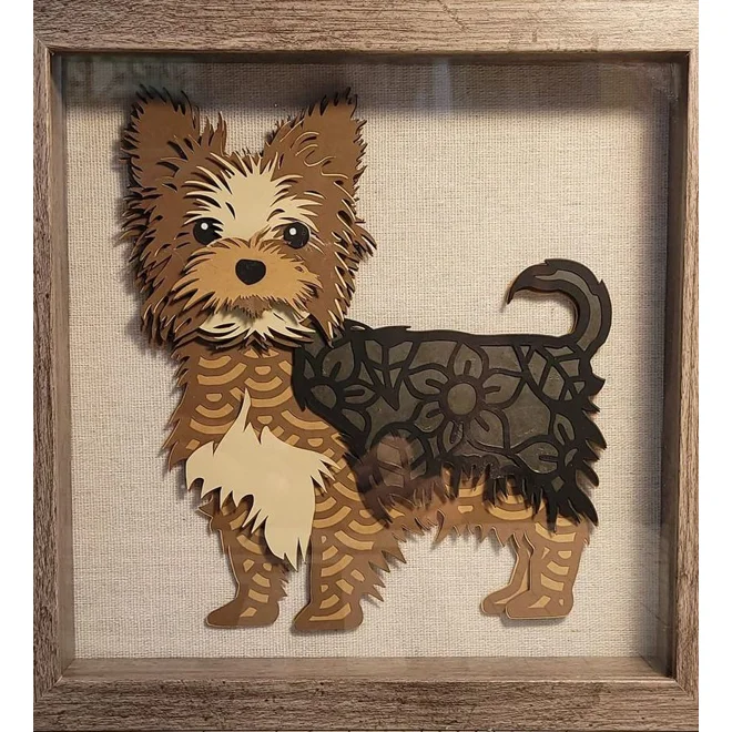 product Image for Yorkshire Terrier 9 x 9 3-D Shadow Box