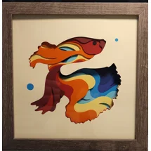Rainbow Beta Fish 8 x 8..