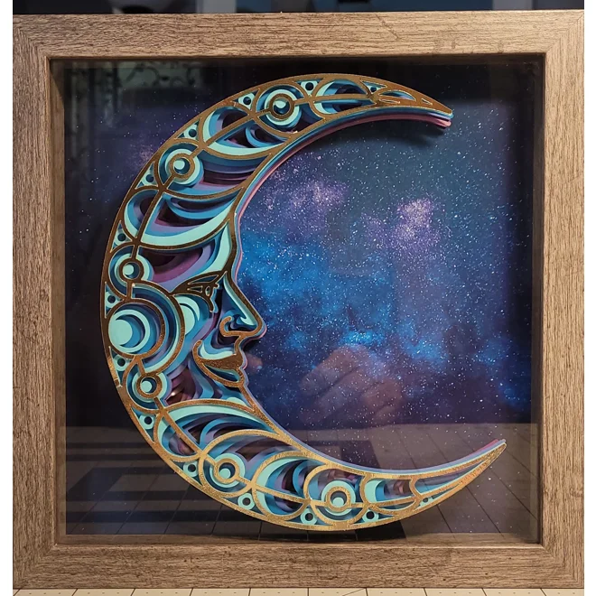 product Image for Moon Dream 9 x 9 3-D Shadow Box