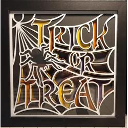 Trick or Treat 8x8 3-D Shadow Box