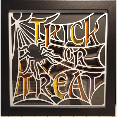 Trick or Treat 8x8 3-D Shadow Box Trick or Treat 8x8 3-D Shadow Box
