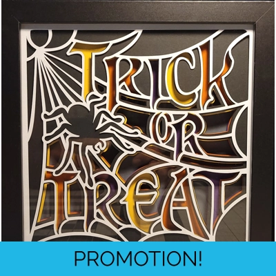 Trick or Treat 8x8 3-D Shadow Box Trick or Treat 8x8 3-D Shadow Box