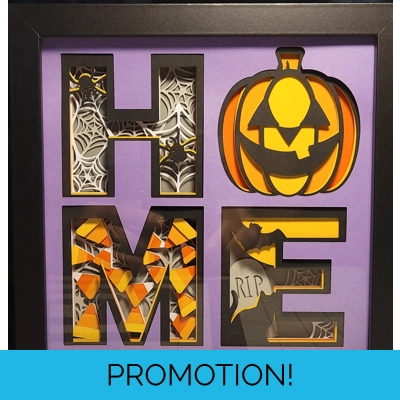 Halloween Home 8x8 3-D Shadow Box Halloween Home 8x8 3-D Shadow Box