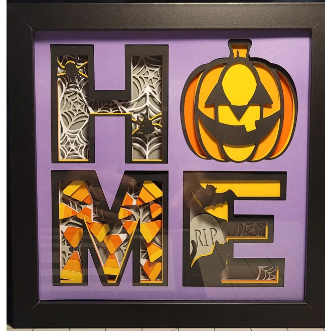 product Image for Halloween Home 8x8 3-D Shadow Box