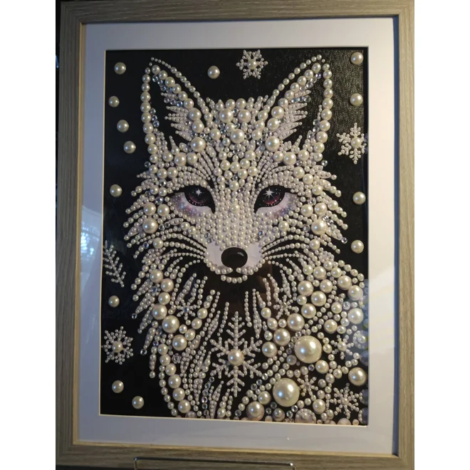 product Image for Arctic Fox Pearls 12x16 Framed Art