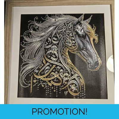 Celtic Horse 12x12 Framed Rhinestone Art Celtic Horse 12x12 Framed Rhinestone Art