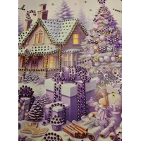 Country Christmas 12x12 Framed Rhinestone Art