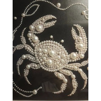 Crab Pearls 12x12 Framed Art
