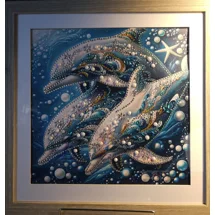 Dolphin Trio 12x12 Fram..