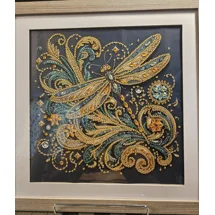 Festive Dragonfly 12x12..