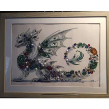 Dragon Jewels 12x16 Fra..