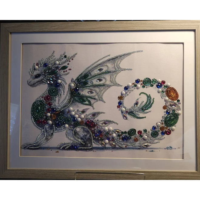 product Image for Dragon Jewels 12x16 Framed Rhinestone Art