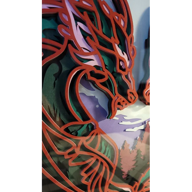 Additional Image for Dragon Love 12x12 3D Shadow Box