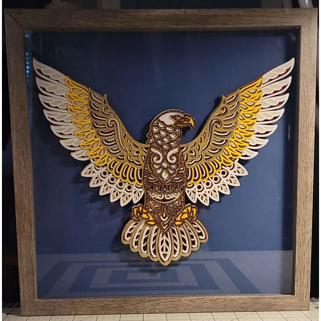 product Image for Bald Eagle 12x12 Shadow Box Art
