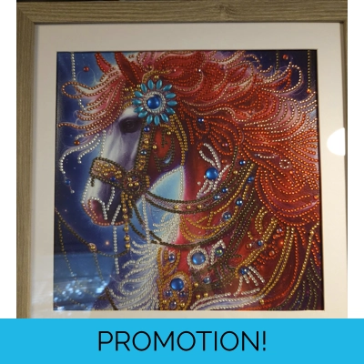 Fire Horse 12x12 Framed Rhinestone Art Fire Horse 12x12 Framed Rhinestone Art