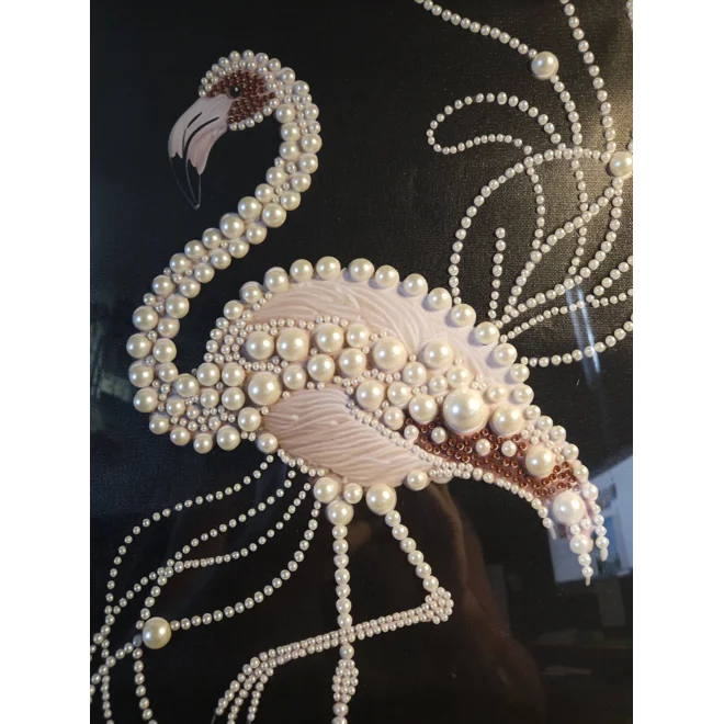 Additional Image for Flamingo Pearls 12x16 Framed Art