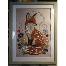 Fox and Pearls 12x16 Fr..