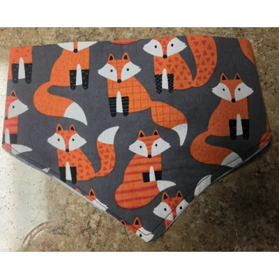 Fox Reversable Pet Bandana