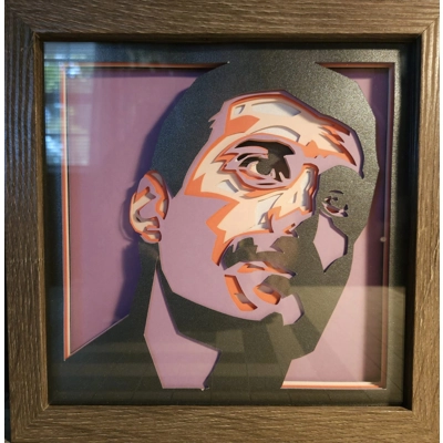Freddie Mercury 3D 8x8 Pop Art Shadow Box Freddie Mercury 3D 8x8 Pop Art Shadow Box