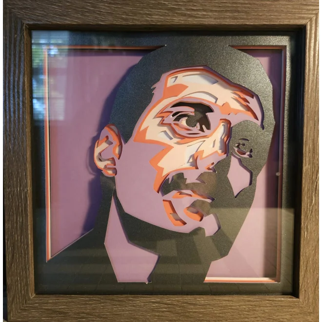 product Image for Freddie Mercury 3D 8x8 Pop Art Shadow Box
