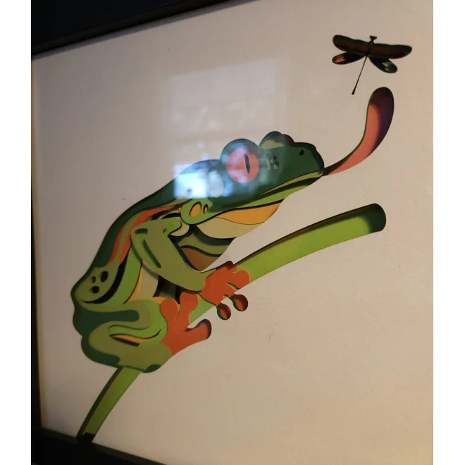 Additional Image for Frog 8x8 Shadow Box Art