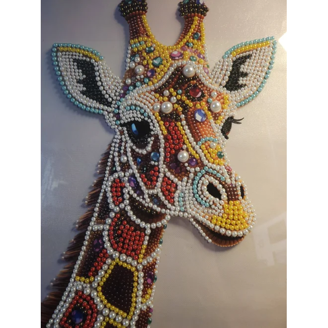 Additional Image for Giraffe Color Pearls 12x16 Framed Art
