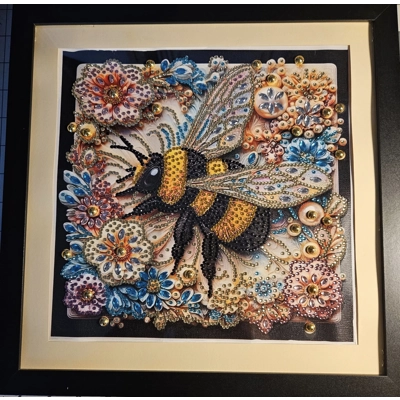 Honey Bee 12x12 Framed ..