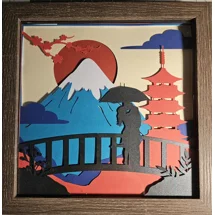 Japan Sunset 8x8 3D Sha..