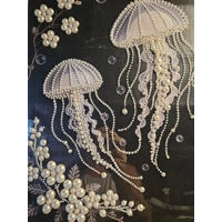 Jellyfish Pearls 16x20 Framed Art