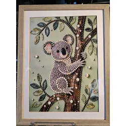 Koala Pearls in Tree 12x16 Framed Art